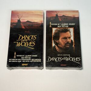 Dances With Wolves Sealed VHS Lot of 2 Rare New Vintage Orion Kevin Costner HTF